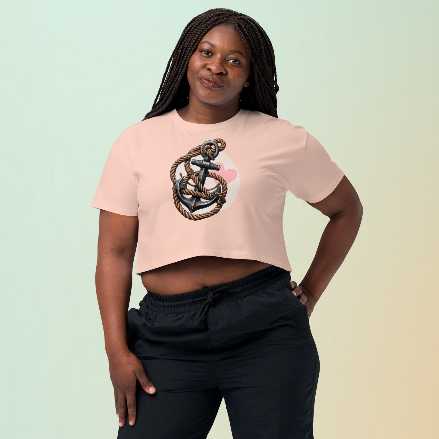 Anchored in Love Crop Top